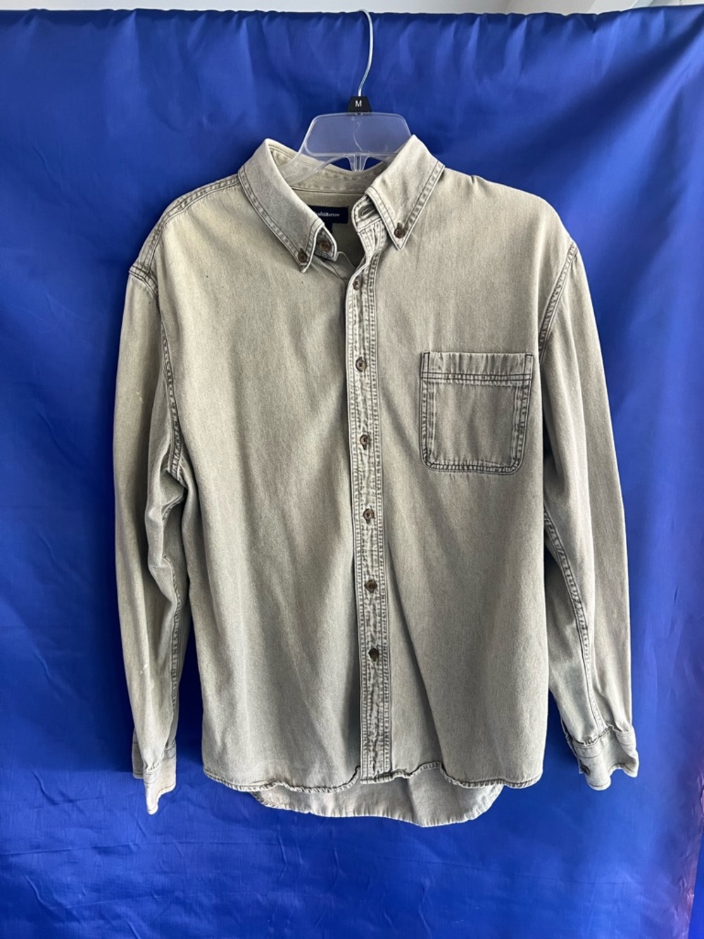 croft & barrow Men's Washed Gray Button-Down Shirt